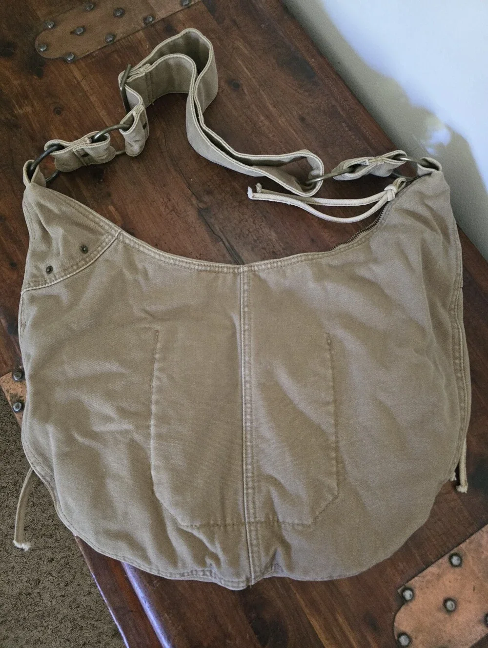 Gap Tan Canvas Hobo Bag